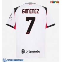 Fotballdrakt Herre AC Milan Santiago Gimenez #7 Bortedrakt 2025-26 Kortermet